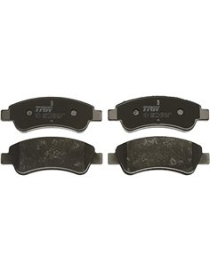 TRW GDB1463 Pastillas de Freno Juego de 4 para Peugeot 206 (2A/C) 1998-2012 Eje Delantero y otros vehículos       