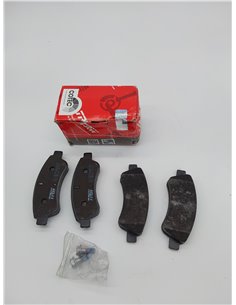 TRW GDB1463 Pastillas de Freno Juego de 4 para Peugeot 206 (2A/C) 1998-2012 Eje Delantero y otros vehículos        2