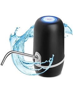 NK Dispensador de Agua - Dispensador Automático, Carga USB, Dosificador de Acero, sin BPA, Agua Fría, 1200mAh, Transportable, Ga