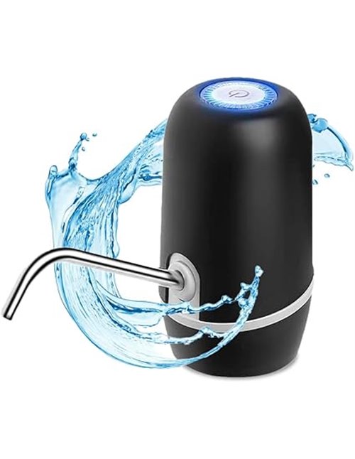 NK Dispensador de Agua - Dispensador Automático, Carga USB, Dosificador de Acero, sin BPA, Agua Fría, 1200mAh, Transportable, Ga