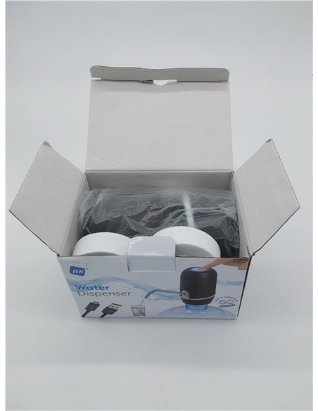 NK Dispensador de Agua - Dispensador Automático, Carga USB, Dosificador de Acero, sin BPA, Agua Fría, 1200mAh, Transportable, Ga