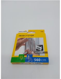 Schellenberg 10400 Cinta de fijación para mosquitera de poliéster, semitransparente, 5,6 m        2
