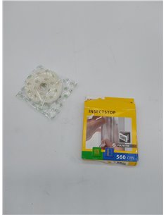 Schellenberg 10400 Cinta de fijación para mosquitera de poliéster, semitransparente, 5,6 m        2