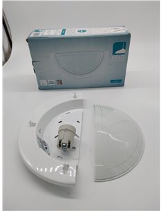 Eglo Lámpara de pared Planet 1, lámpara led de interior de acero y cristal, lámpara de salón en blanco y transparente, lámpara d 2