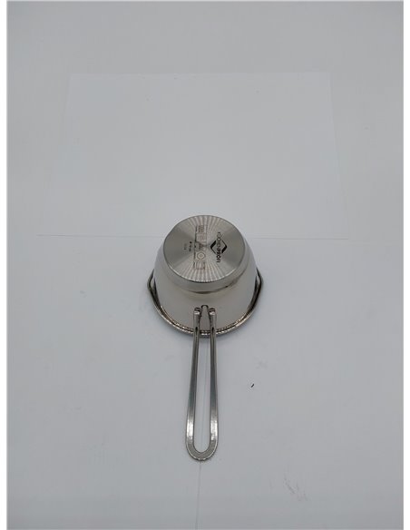 Küchenprofi Cacerola 10cm, 250ml | acero inoxidable | Mantequilla de inducción | lechero con pico | con práctica escala de medic