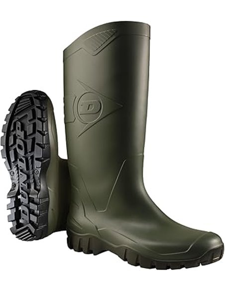 Dunlop K680011 PVC KNIELAARS - botas de goma sin forro con caña media de goma Unisex adulto, color Verde (Green/Black), talla