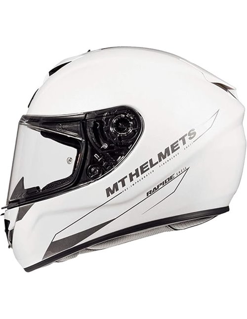 MT HELMETS Rapide Solid A0 Gloss Pearl White S       
