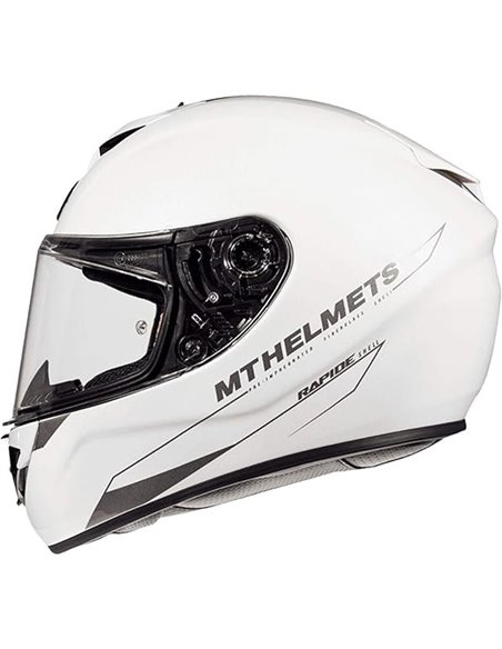 MT HELMETS Rapide Solid A0 Gloss Pearl White S       