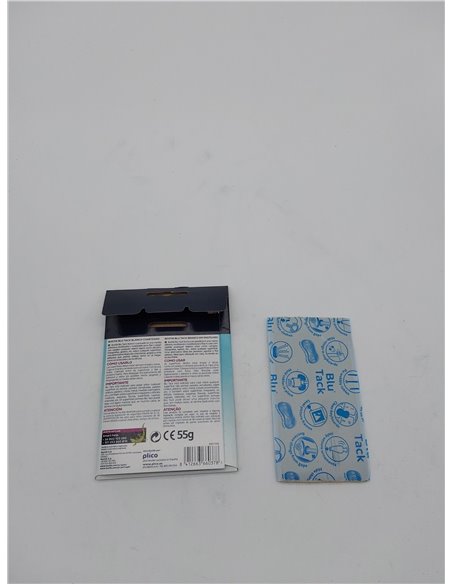 BOSTIK Blu Tack Blanco, Masilla Adhesiva Cuarteada, Moldeable y Reutilizable, Fijación de Todo Tipo de Objetos, Limpia, Segura y