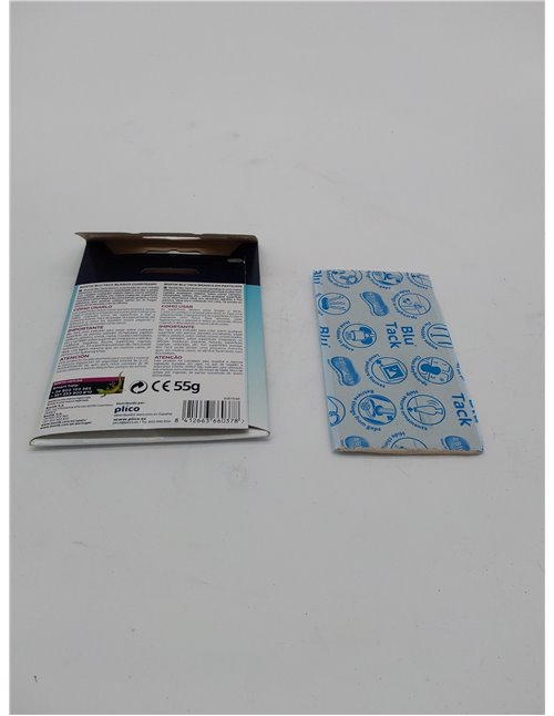 BOSTIK Blu Tack Blanco, Masilla Adhesiva Cuarteada, Moldeable y Reutilizable, Fijación de Todo Tipo de Objetos, Limpia, Segura y