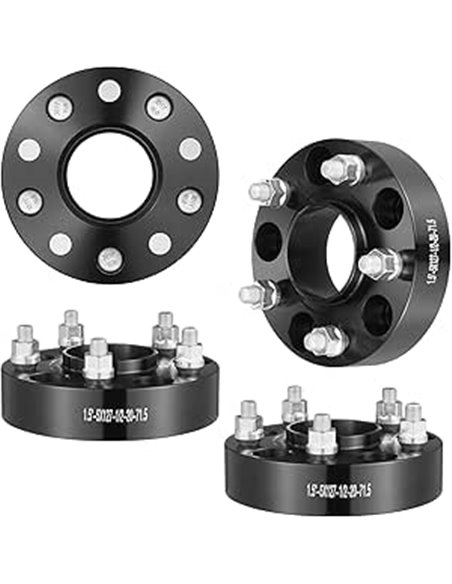 VEVOR Espaciadores de Rueda, Adaptadores de Rueda de φ 164 x 70,1 mm, 5 Espárragos, Centrados en el Eje de 71,5 mm M1/2-20, Apto