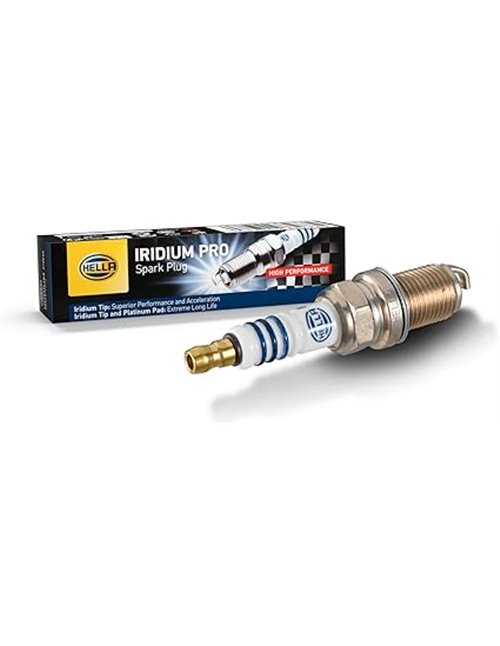 HELLA 8EH 188 706-071 Bujía de encendido - Iridium Pro IM8RC-10P - Ancho de llave: 16 - Long. rosca: 19mm - Distancia entre elec