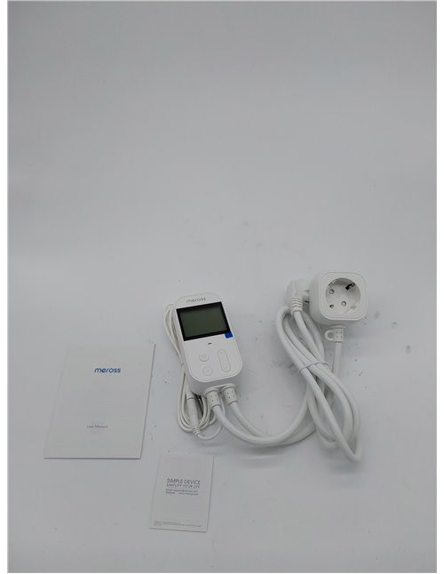 Meross Inteligente Enchufe de Digital Termostato con Sonda, 2,4GHz WiFi Controlador de Temperatura Enchufe con Termostato 16A 38