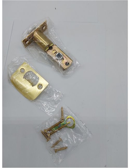 Amig - Juego de pomos tipo bola, Sistema de Emergencia Exterior y Condena Interior, Picaporte de entrada 60/70 mm, Canto cuadrad