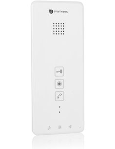Unidad interior para porteros electrónicos Smartwares DIC-21102, Audio bidireccional, Fácil instalación con 2hilos, 52 melodías,