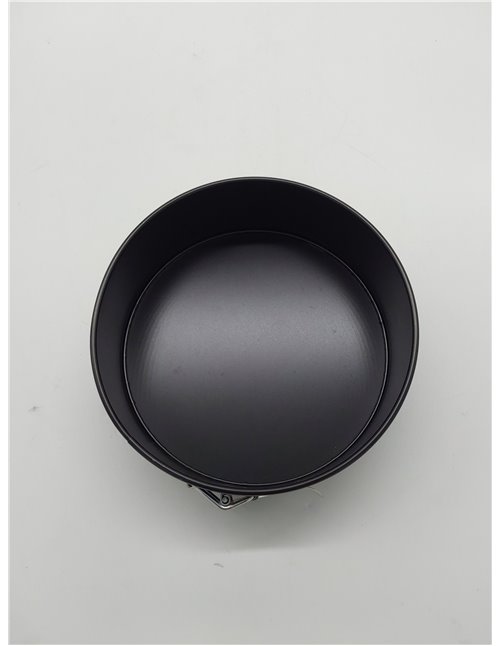 Ibili Molde Desmontable Moka-Chapa Acero Antiadherente-Diametro 20 cm-Libre de PFOA, Stainless Steel, Negro       
