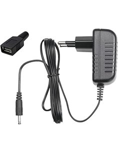 EDISION Fuente de alimentación 5V/1.0A 2pin EU equipo con adaptador USB, compatible con NANO T265+ Receptor, para función PVR pr