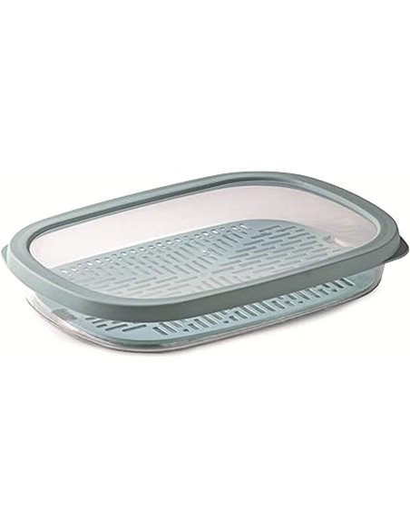 Snips, Aroma Keeper Recipiente guarda Alimentos 1,50 Lt, Botes Cocina Almacenaje 28,5 x 20,5 x 4,5 cm, Envase Alimentos Azul, Ma