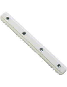 GARDINIA Conector para riel de cortina de aluminio, Blanco       
