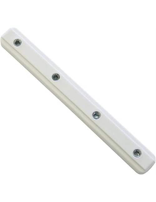 GARDINIA Conector para riel de cortina de aluminio, Blanco       