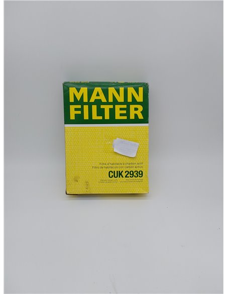 MANN-FILTER CUK 2939 Filtro de habitáculo – Filtro de habitáculo con carbón activo – para automóviles       