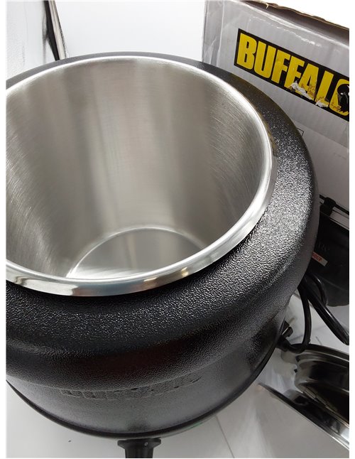 Buffalo Sopa Hervidor, 10 Litro, Negro       