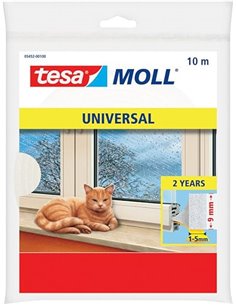 tesamoll Perfil I STANDARD, Burlete Cortavientos, Cinta Autoadhesiva de Espuma adecuado para Aislar Ventanas y Puertas del Hogar