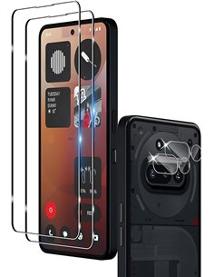 Wookfiss Protector de Pantalla para Nothing Phone (3a) Alta Definicion 9H Dureza Anti-caída/Anti-rasguños Cristal Templado Vidri