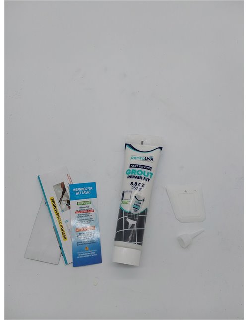 PentaUSA Blanqueador de Juntas - Juntas Azulejos, Kit de Reparación de Juntas, Reparación de Escapadas, Lechada Tubo, Reparación