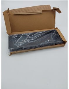 Amazon Basics Rectangular Organizador de plástico, media bandeja para accesorios, 23.9 x 8.4 x 2.5 cm, negro        2