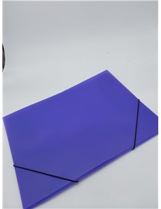 HERMA 19584 Carpeta de dibujo Translúcido en Morado, A3, plástico resistente, con 3 solapas interiores, carpeta de 1 palmo       2
