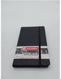 SKETCH BOOK BLACK ARTCREATION 13X21CM        2