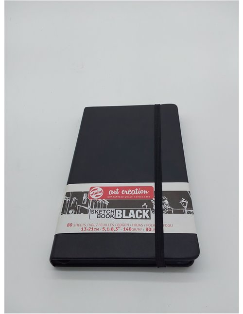 SKETCH BOOK BLACK ARTCREATION 13X21CM       