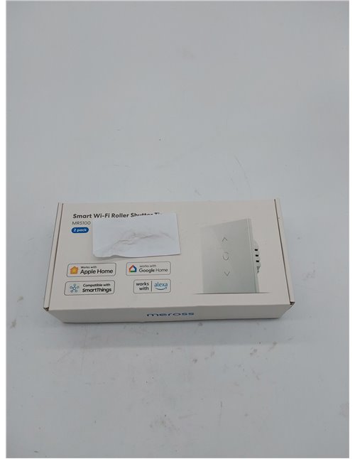Meross Interruptor de Cortina Alexa, Interruptor de Persianas LED Inteligentes WiFi, Compatible con Apple HomeKit Siri, Alexa y 