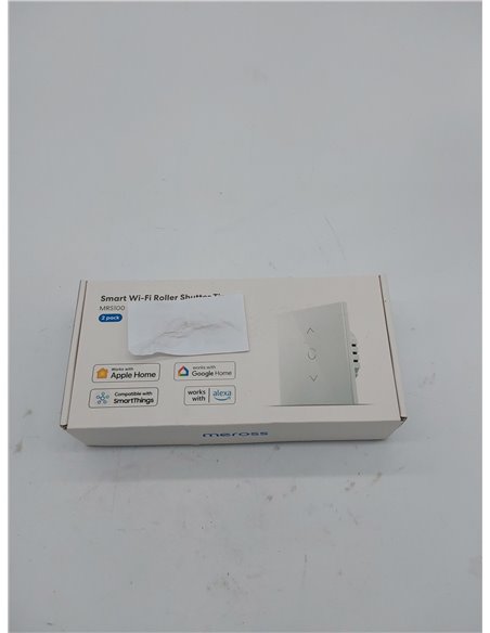 Meross Interruptor de Cortina Alexa, Interruptor de Persianas LED Inteligentes WiFi, Compatible con Apple HomeKit Siri, Alexa y 