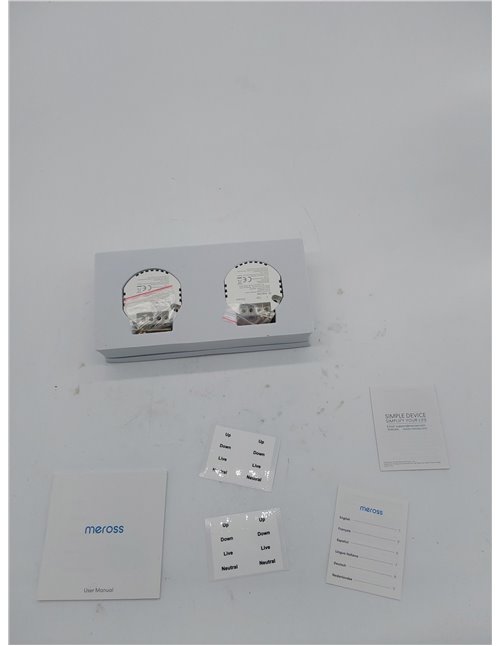 Meross Interruptor de Cortina Alexa, Interruptor de Persianas LED Inteligentes WiFi, Compatible con Apple HomeKit Siri, Alexa y 