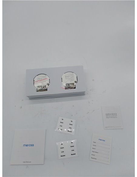 Meross Interruptor de Cortina Alexa, Interruptor de Persianas LED Inteligentes WiFi, Compatible con Apple HomeKit Siri, Alexa y 