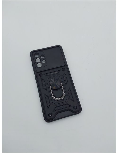 NC LOCLOUD - Carcasa para Samsung Galaxy A32 4G, protección de la cámara con Lente Deslizante Cubierta y Soporte para Anillo Fun