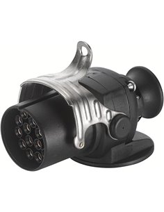 HELLA Conector - 24V - 15polos - Conexión roscada - ADR/GGVS - PA (poliamida) - negro - DIN / ISO: 12098 - Cant.: 1 - 8JA 007 24