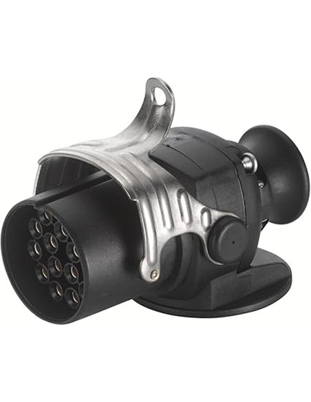 HELLA Conector - 24V - 15polos - Conexión roscada - ADR/GGVS - PA (poliamida) - negro - DIN / ISO: 12098 - Cant.: 1 - 8JA 007 24