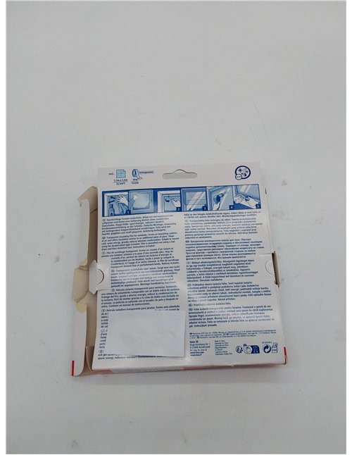 tesamoll Thermo Cover, Cubierta Transparente para el Aislamiento Térmico de Ventanas, Incluye Cinta Adhesiva Doble Cara para una
