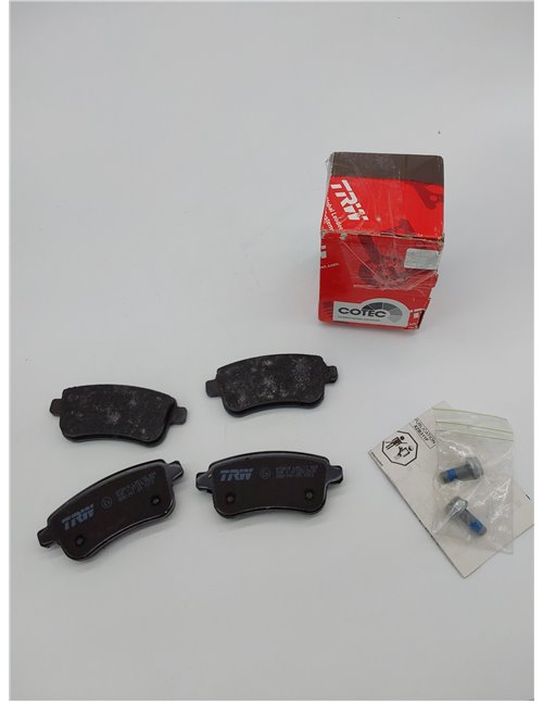 TRW GDB1791 Pastillas de Freno Juego de 4 para Renault Megane III Hatchback (BZ0/1_, B3_) 2008 - Eje Trasero y otros vehículos  