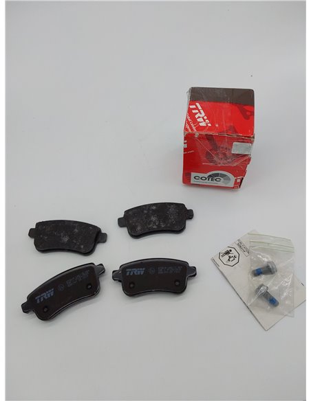 TRW GDB1791 Pastillas de Freno Juego de 4 para Renault Megane III Hatchback (BZ0/1_, B3_) 2008 - Eje Trasero y otros vehículos  