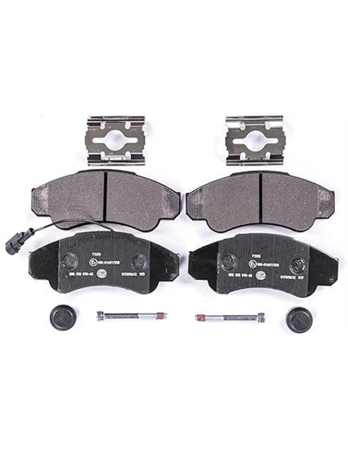 HELLA PAGID 8DB 355 010-401 Juego de pastillas de freno T1355 Espesor 19.1mm Sistema de frenos Brembo con contacto de aviso de d