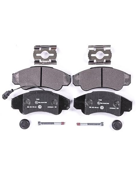 HELLA PAGID 8DB 355 010-401 Juego de pastillas de freno T1355 Espesor 19.1mm Sistema de frenos Brembo con contacto de aviso de d