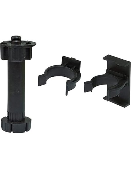 Amig - Kit 4 de Patas y 8 Soportes para Muebles de Cocina | Mod. 9 | Ø47 x 135/160 x Ø16 mm | con Regulación y Espiga | para Zóc