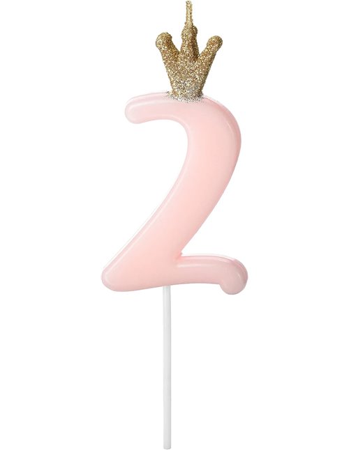 Vela de cumpleaños 2 números 2 velas con purpurina número 2 cumpleaños niña cumpleaños 2 años pastel decoración cumpleaños celeb