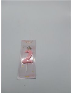 Vela de cumpleaños 2 números 2 velas con purpurina número 2 cumpleaños niña cumpleaños 2 años pastel decoración cumpleaños celeb 2