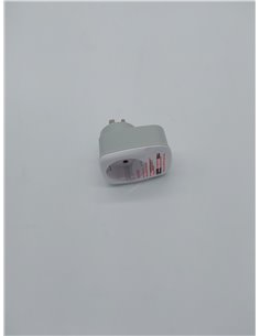 TESSAN Adaptador Enchufe Australia Argentina Chino Adaptador de Viaje con 2 USB, Español 2 Patas Europa hacia 3 Pata China para  2