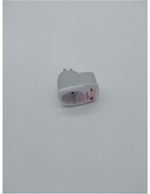 TESSAN Adaptador Enchufe Australia Argentina Chino Adaptador de Viaje con 2 USB, Español 2 Patas Europa hacia 3 Pata China para 